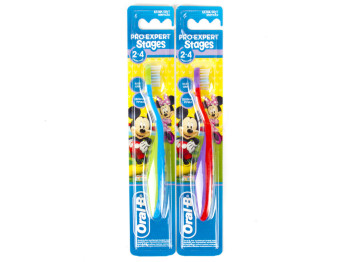 Зубна щітка дитяча Oral B "Stages 2" (2-4 роки) м'яка