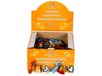 Ялинкові іграшки "Асорті" 3шт / наб (ціна за дисплей 36шт)