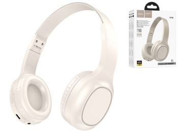 Блютуз стерео гарнитура Hoco W46, Цвет Белый