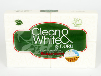 Мило господарське Duru "CLEAN & WHITE" класичне 175г (ціна за набір 4шт)