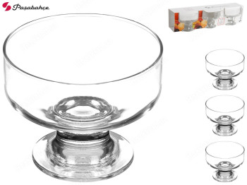 Креманка стеклянная Pasabahce Ice Ville для десертов 8х10см 280мл (цена за набор 3шт)