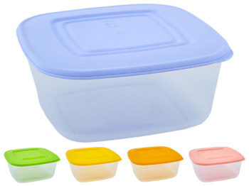 Контейнер для пищевых продуктов квадратный 1,88л (цвета ассорти) 167014