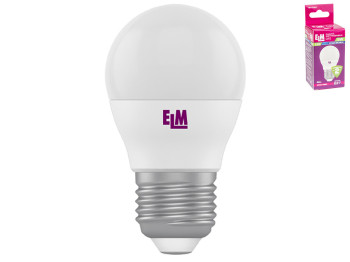 Лампа світлодіодна куля ELM Led 18-0087 G45 5W цоколь-Е27-стандарт, холодне біле світло