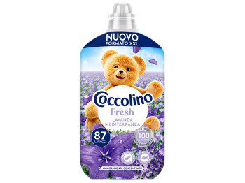 Кондиціонер для білизни Coccolino Fresh Lavanda Mediterranea, середземноморська лаванда, 1,85л