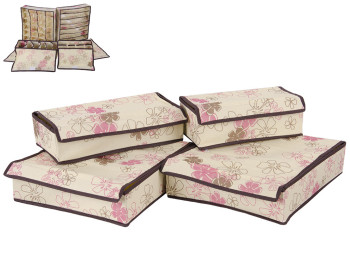 Набор ящиков-органайзеров для хранения белья (цена за набор 4 предмета)