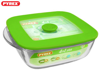 Противень термостекло Pyrex "4in1 Plus" квадратный 14x12x4см 300мл 20176