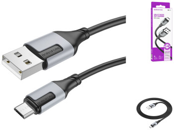 Кабель USB Borofone BX101 Creator Micro 2.4A Колір Чорний