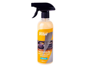 Полироль для пластика и винила VITOL, 400мл, ваниль