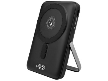 Power Bank XO PR233 PD30W Magnetic wireless 15W Type-C with U-shaped holder 10000mAh Цвет Черный