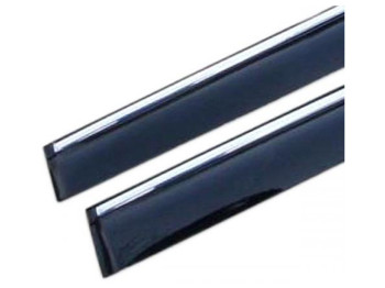 Дефлектори вікон Kia Sportage 2015-2021 із Хром Молдингом (K44-M)