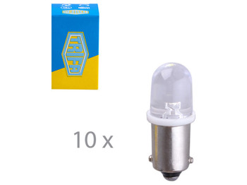 Лампа Светодиодная LED индикаторная лампа Trifa 12V 0,27W BA9s T10 20mA white (02804)