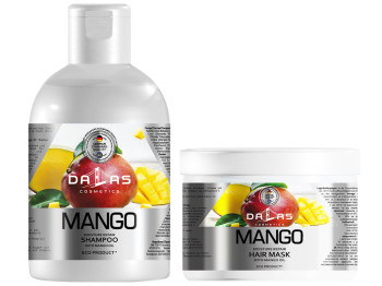 Набір для волосся Dalas Mango з олією манго (шампунь 1л, маска 500мл)