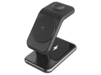 Беспроводное Зарядное Устройство JJT-Y10 с MagSafe 3in1 15W Цвет Черный