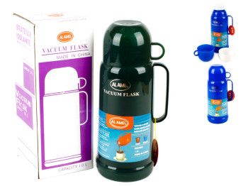 Термос Stenson (пластик+стекло) 1л 2655A