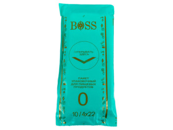 Кулек фасовочный 0 Boss бирюзовый (250гр) 10x22см