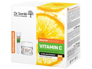 Набір косметичний Dr.Sante Vitamin С (крем д/обличчя 50мл+коктейль для шкіри н/очей 15мл)