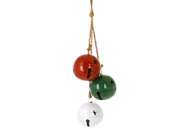 Шары на подвесе Christmas bells, металл, 58см, 11×12см