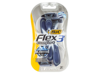 Станки для бритья Bic "Flex 3 Comfort" 3 лезвия (цена за набор 3шт)