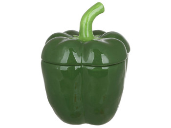 Банка для сыпучих продуктов, керамическая, Перец зеленый, 700мл