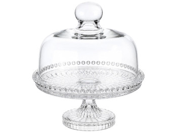 Підставка для торта та солодощів з кришкою Helios Sweet Top, скло, 20,3см