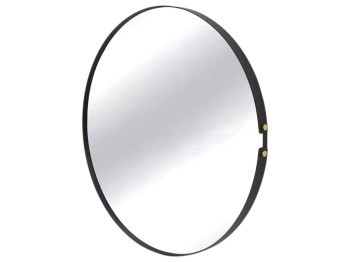 Дзеркало кругле у стальевій рамі, 76см