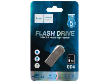 USB Flash накопитель Hoco UD4 USB 2.0 8GB Цвет Стальной