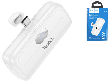 Power Bank Hoco J116 Pocket with digital display Type-C 5000mAh Цвет Белый