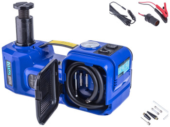 Набор домкрат электрогидравлический + компрессор 2в1, 12В, 35л/мин