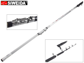 Вудка Siweida "Medusa" карбон IM7, 6 кілець, 4-секційна 4м 5-25г
