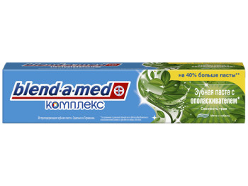 Зубна паста BLEND-A-MED Комплекс з ополіскувачем Свіжість трав М'ята і чебрець 140мл