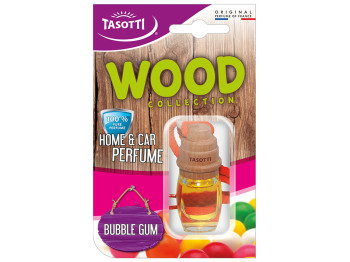 Освежитель воздуха на зеркало Tasotti Wood пробковый Bubble gum 7мл 11319