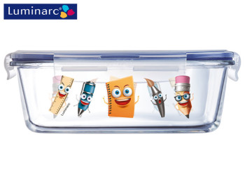 Контейнер пищевой Luminarc Pure Box Active Stationery квадратный 820мл Q0412
