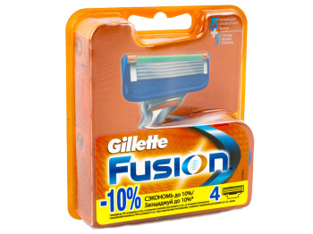 Картриджі змінні Gillette Fusion для станка 4шт