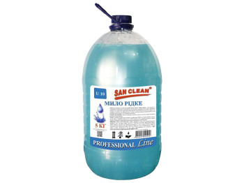 Рідке мило San Clean Professional Line Блакитне, 5л