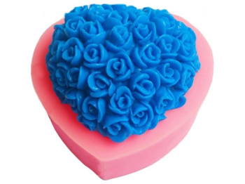 Форма силіконова Stenson Трояндочки 7х6х3см