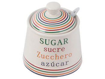 Сахарница с ложкой керамическая Maestro For you