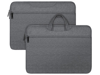 Сумка для ноутбука Dux Ducis 14–15.4 дюймов, хлопок, чехол, цвет темно-серый