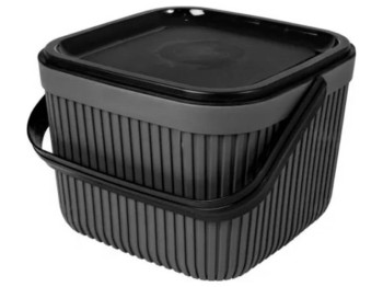 Корзина Herevin Grey з ручкою та кришкою, 7л, 8699038120495