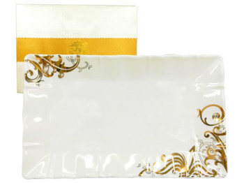 Блюдо фарфоровое Жаклин прямоугольное 25,7х15,2см