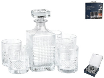 Набор для виски, графин 750мл, 6 стаканов 300мл (цена за набор 7 предметов)