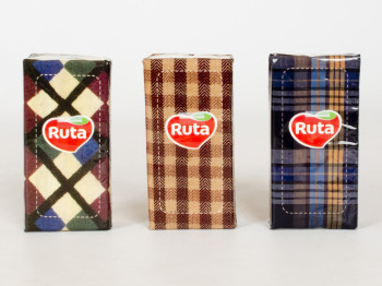 Хустки носові аром. "Ruta" - "Клітка" тришар. 20x20см, 10шт