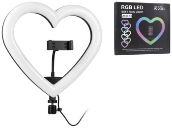 Лампа RGB JM33-13 33см (Heart Style) м'ята упаковка, Чорний