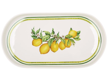 Блюдо фарфоровое Сицилийский лимон, 30,5х16х2,5см