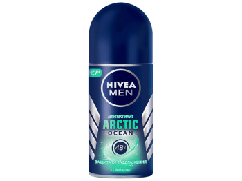 Дезодорант-антиперспірант кульковий для чоловіків Nivea men "Arctic ocean" 48 годин 50мл