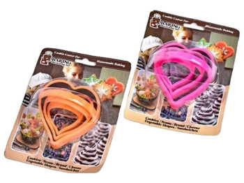 Формы кондитерские фигурные, 12x16x7см (цена за набор 3шт)