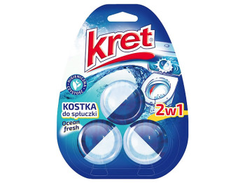 Очищуючі кубики Kret Ocean Fresh, для бочка унітазу, 3шт