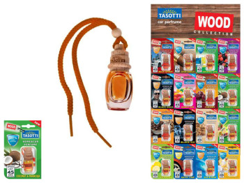 Ароматизатор пробковый на зеркало 1шт Tasotti Wood MIX 7мл