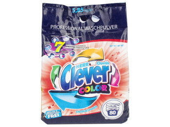Стиральный порошок бесфосфатный Clever Color 5,85кг