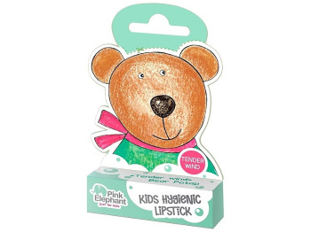 Помада гигиеническая Pink Elephant Медвежонок Потап, детская, фруктовый аромат, 3,6г