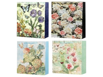 Пакет подарунковий паперовий M Flower 26x32x10см